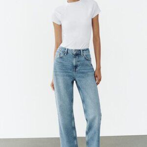 ZARA High Rise Blue Jeans NWT